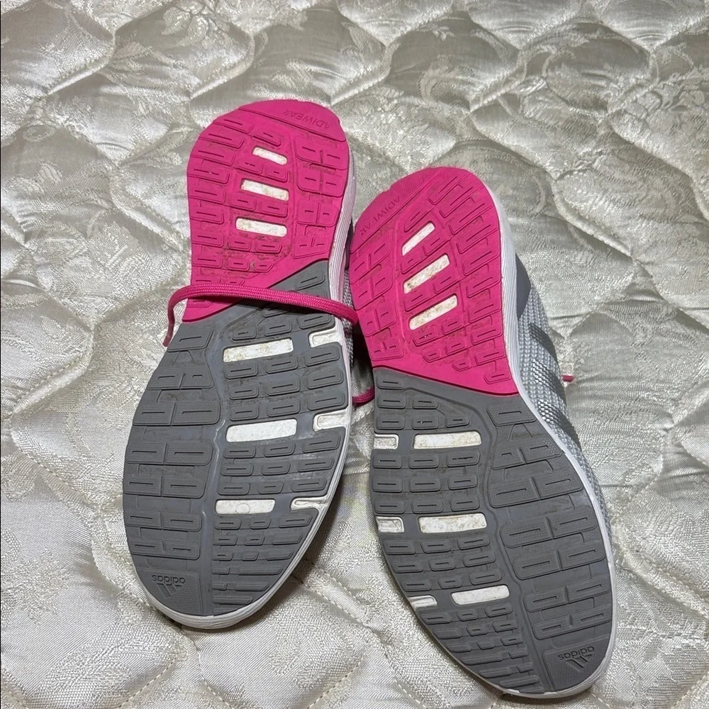 Adidas Gray and Pink Women's Sneakers
